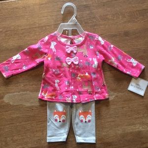 Woodland creatures outfit set NWT